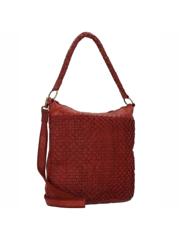 Greenland Nature Femi & Nine Schultertasche Leder 39 cm red