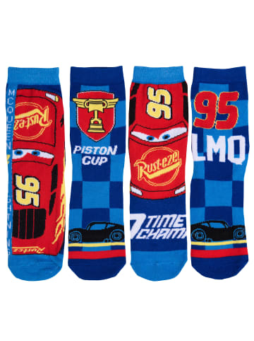 United Labels 11er Pack Disney Cars Socken Lightning McQueen in blau/rot