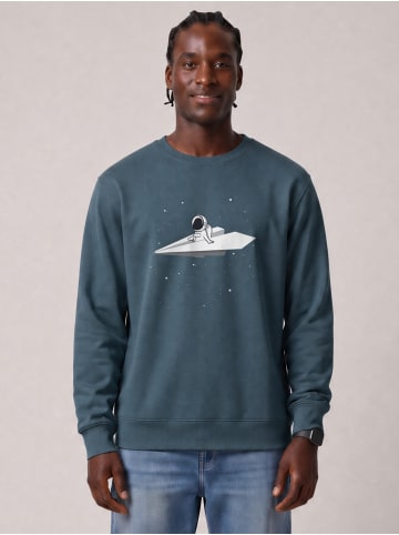 wat? Apparel Sweatshirt Fly me to the moon in Petrol