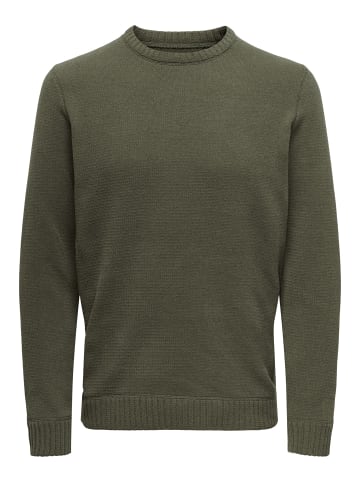 ONLY & SONS Strickpullover in Canteen
