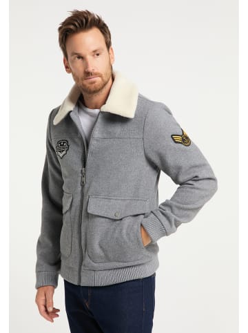 DreiMaster Herren Blouson in Hellgrau Melange