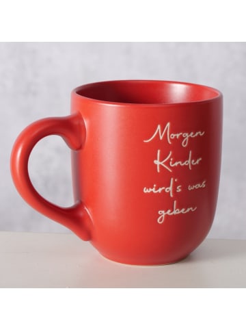 Boltze Weihnachtsbecher Lieder in rot