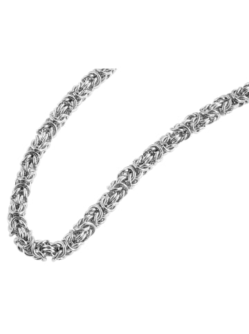 Adeliás Damen Halskette – Königskette aus Edelstahl in silber