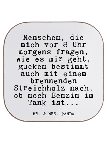 Mr. & Mrs. Panda Untersetzer Menschen, die mich vor... mit Spruch in Weiß