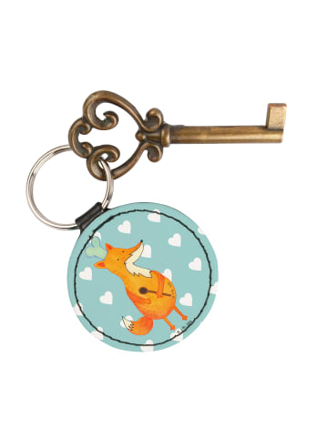 Mr. & Mrs. Panda Anhänger Fuchs Koch ohne Spruch in Türkis Pastell