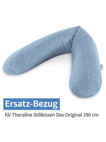 Theraline Ersatzbezug für Stillkissen Das Original 190 cm - Kolibris in blau,motiv