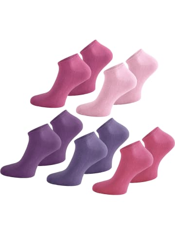 normani 15 Paar Sneakersocken American in Hellrosa/Rosa/Pink/Lila/Violett