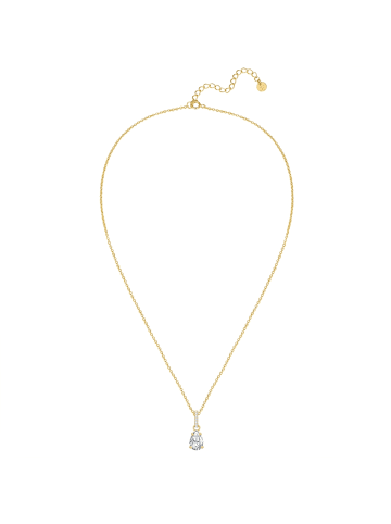 Glanzstücke München Kette aus Sterling Silber mit Zirkonia in gelbgold