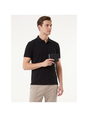 Golden Head Polo Geldbörse RFID Schutz Leder 10.5 cm schwarz