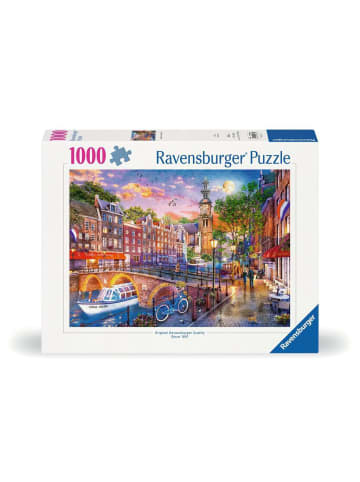 Ravensburger Puzzle 1.000 Teile Erwachsenenpuzzle 1000 Teile - Sonnenuntergang Amsterdam Ab 14 Jahre in bunt