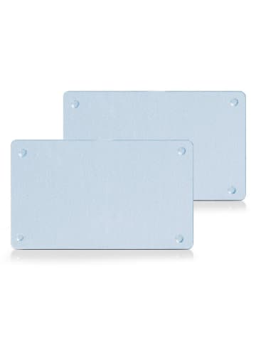 Zeller Schneidebrett, 2 Stück im Set in Transparent, 25 x 15 cm