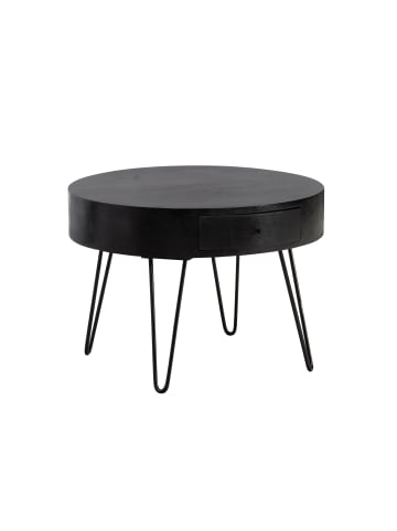 FineBuy Couchtisch in Schwarz / Mango / 60x60x43