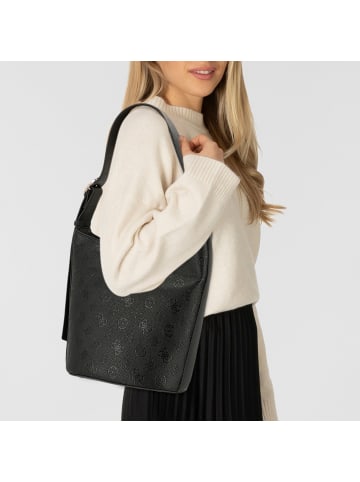 Guess Cresidia Schultertasche 30 cm in black logo