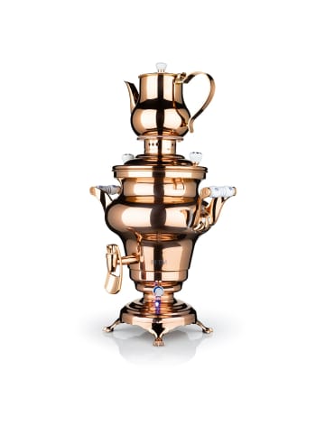 BEEM Samowar Rebecca+ 5l 1800W Edelstahl/rose mit Dispenser Pink