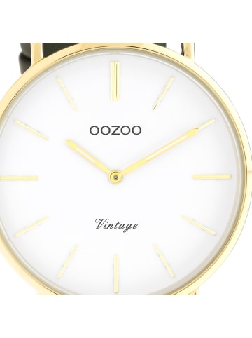 Oozoo Analog-Armbanduhr Oozoo Vintage Series olivgrün groß (ca. 40mm)