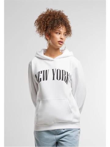 Mister Tee Hoodie "New York Ladies Fluffy Hoody" in Weiß