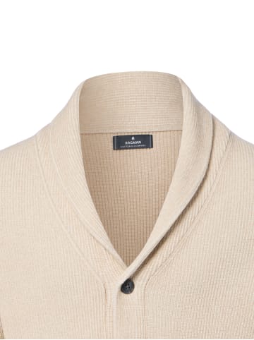 Ragman Strickjacke in beige - 0001
