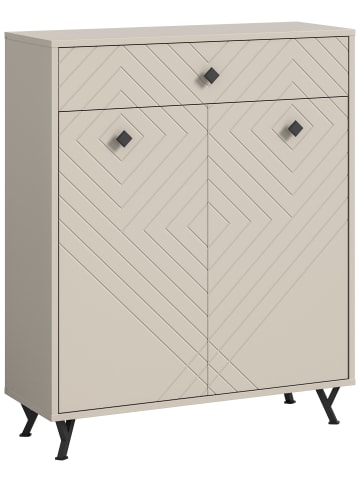 xonox.home Schuhkommode  (B/H/T: 80x100x35 cm) in sandbeige