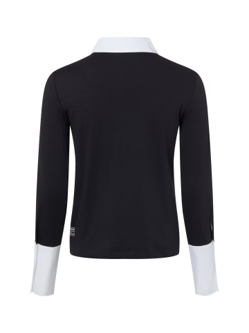 MARC CAIN COLLECTIONS Poloshirt in marine weiß