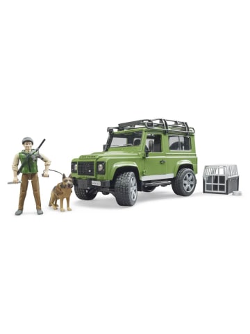 bruder Spielzeugauto 2587 Land Rover Defender Stationwagen Förster und Hund 4-8 Jahre