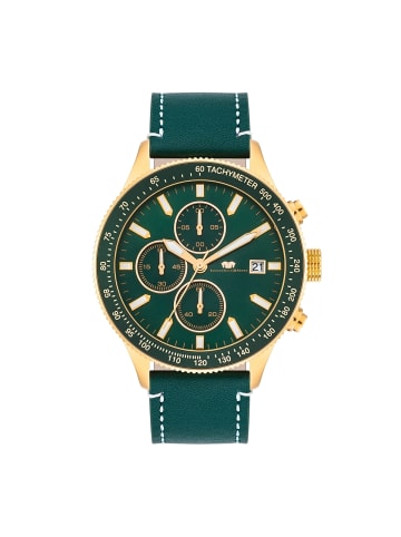 Rhodenwald & Söhne Chronograph Karthago II Echtleder in grün