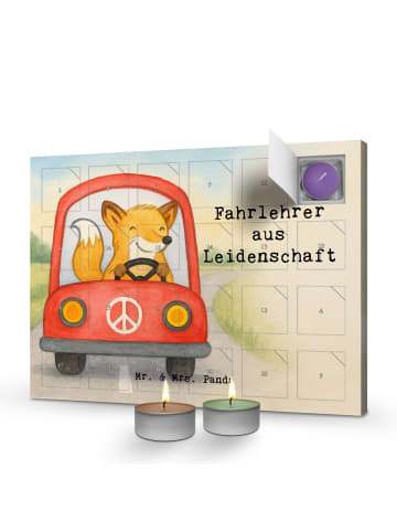 Mr. & Mrs. Panda Duftkerzen Adventskalender Fahrlehrer Leidensch... in Weiß