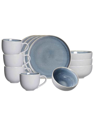 Ritzenhoff & Breker 12er Set Frühstücksservice Skagen Stone in grau