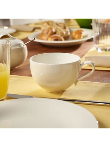 Villeroy & Boch 6er Set Cappuccinotassen mit Untertassen New Cottage Basic 290 ml in weiß