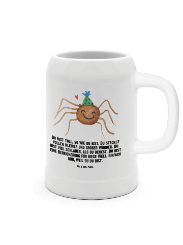 Mr. & Mrs. Panda Krug Spinne Agathe Party mit Spruch in Weiß