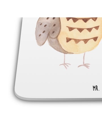 Mr. & Mrs. Panda Coaster Eulen Liebe ohne Spruch in Weiß