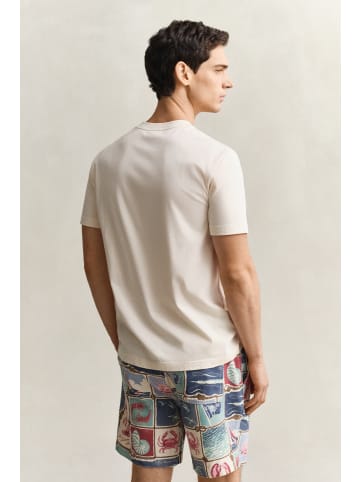 Gant T-Shirt in ecru