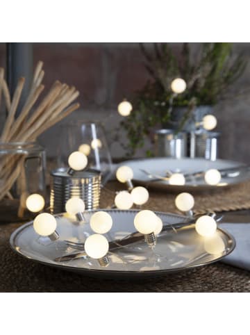 STAR Trading LED Lichterkette Mini Kugeln 20 kleine Kugeln 3m Batterie Timer