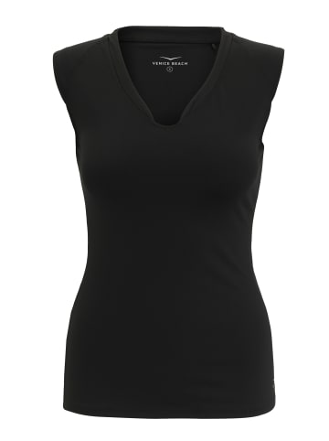 Venice Beach V-Neck Shirt VB Eleam in Schwarz