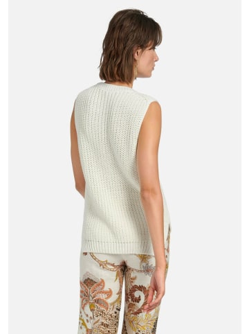 PETER HAHN Kurzarmpullover cotton in offwhite