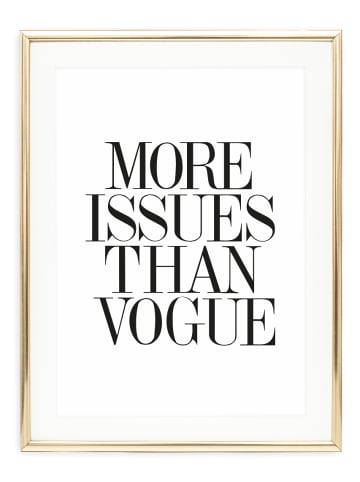 Tales by Jen Poster / Kunstdruck "More issues than vogue" I Ohne Rahmen