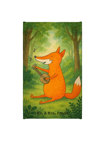 Mr. & Mrs. Panda handtuch gäste wc Fuchs Gitarre Design ohne Spruch in Weiß