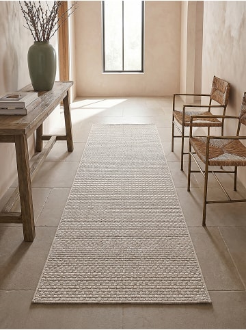 KADIMA DESIGN Flachwebteppich mit feiner Gewebestruktur und robustem Webrücken in Beige