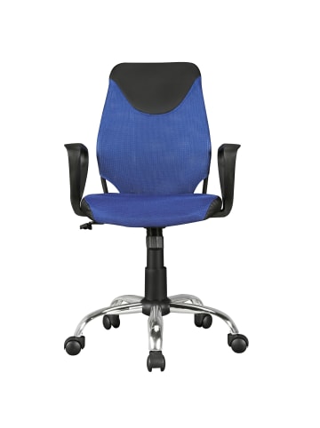 KADIMA DESIGN Jugenddrehstuhl DAVOS Nylon, ergonomisch, höhenverstellbar, max. 60 kg in Blau