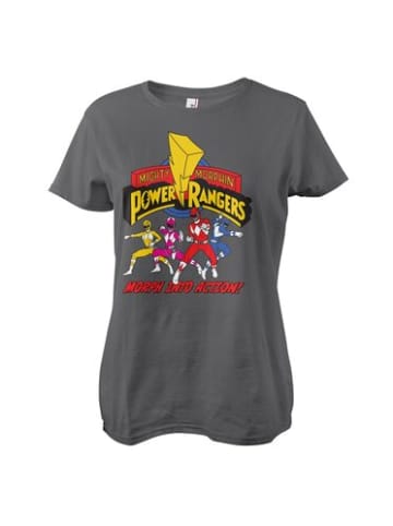 Power Rangers Shirt "Morph Into Action Girly Tee" in Grau