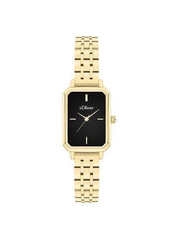 s.Oliver Armbanduhr The Rectangular in gold