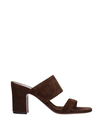 Paris Texas Braun Leder Plateau Sandalen