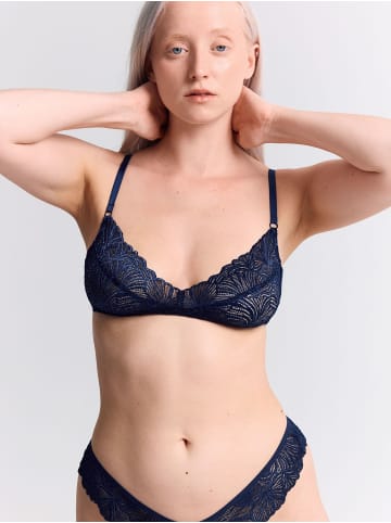 Erlich Textil  Erlich Textil Spitzen BH FLUID LACE BÜGELLOSER BH in mitternachtblau