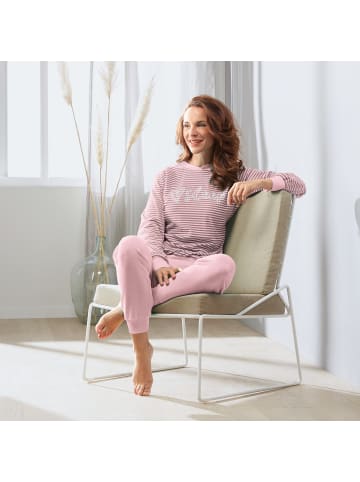 Erwin Müller Frottee Schlafanzug in rosé