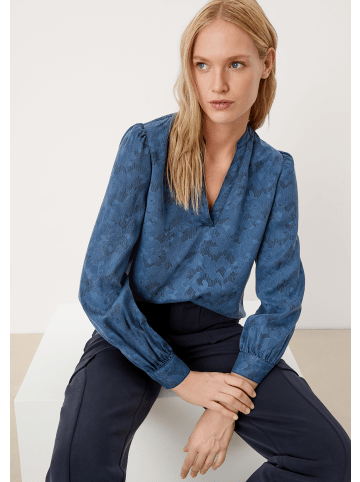 s.Oliver Bluse langarm in Blau