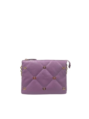 Twinset Lila Kunst- Leder Damen Umhänge- Tasche