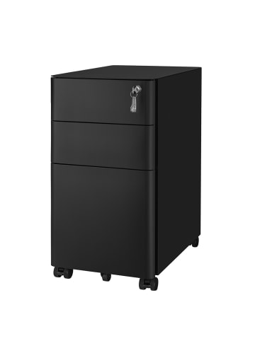 SONGMICS Aktenschrank Berend in Schwarz - (B)30 x (H)59.2 x (T)46 cm