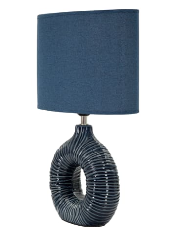 Mauro Ferretti Blaue Keramik-Tischleuchte, 28,5 x 15 x 43 cm
