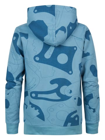 Petrol Industries Hoodie mit Allover-Muster Palatine in Blau