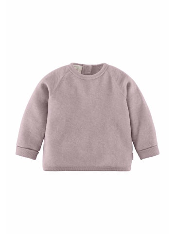Hessnatur Hessnatur Wollfrottee Sweatshirt Raglan aus reiner Bio-Merinowolle in mattrosa