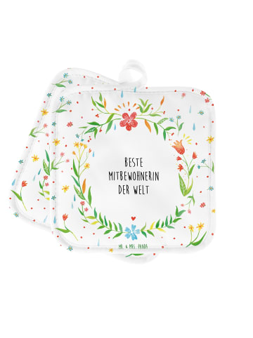 Mr. & Mrs. Panda Topflappen Mitbewohnerin mit Spruch in Keine Angabe